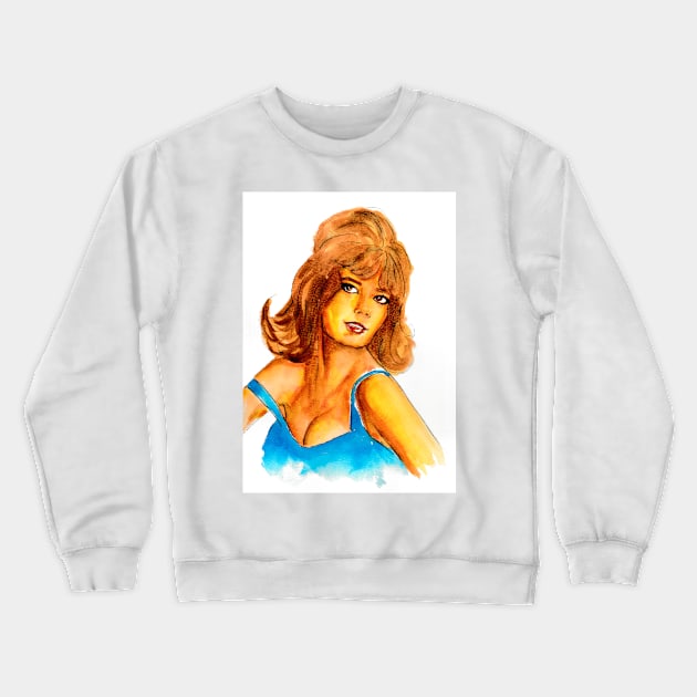 Natalie Wood Crewneck Sweatshirt by Svetlana Pelin